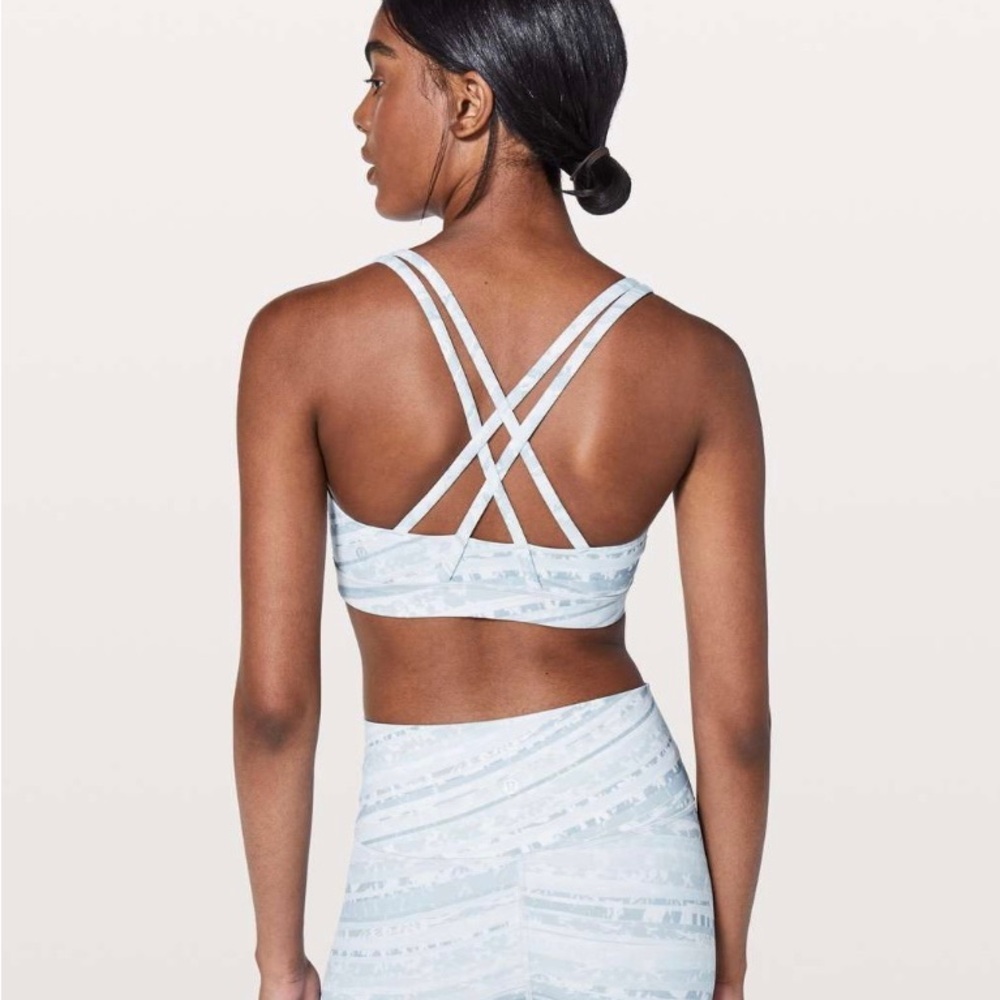 Lululemon Energy Bra Whirlwind Energy Bra White size 4